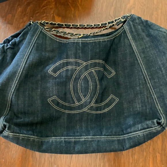 CHANEL COCO CABAS DENIM TOTE BAG RARE 2006-2008 - Picture 14 of 14
